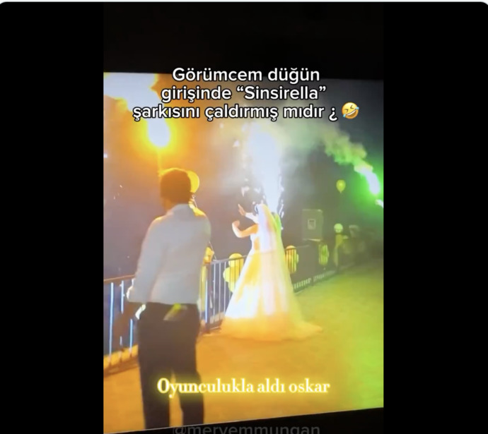 Düğünde organizatörlük yapan görümce, çıkış şarkısı olarak “Sinsirella” şarkısını çaldırdı. Başına gelse ne tepki verirdin?