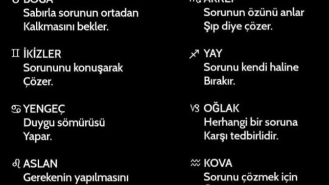 Burcunuz sorunlar ile nasıl başa çıkar?