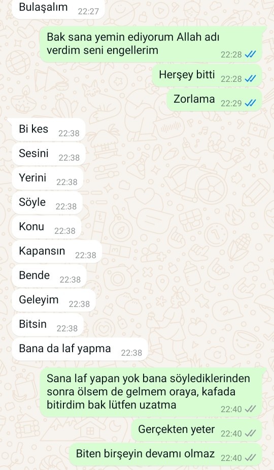 Eski sevgilime memleketindeyim şakası yaptım?