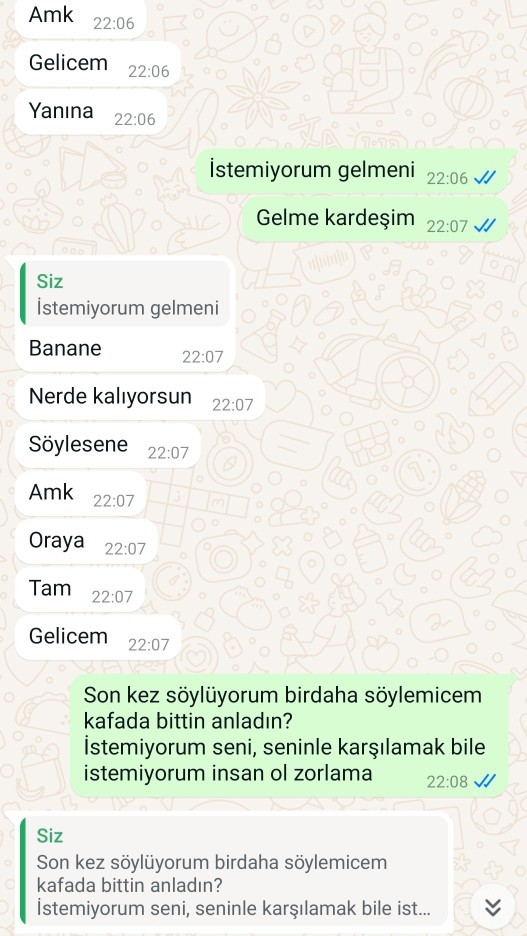 Eski sevgilime memleketindeyim şakası yaptım?