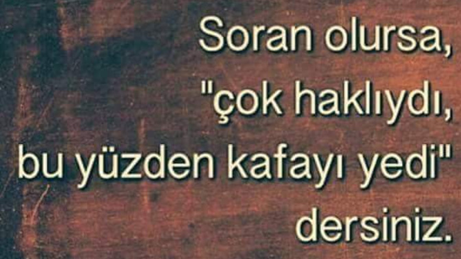 Sizi soran olur mu?