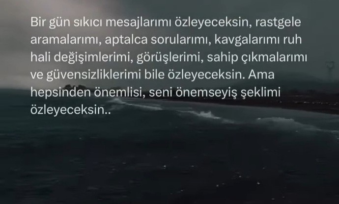 Birgün sevdiğinizin saçmalıklarını bile özlermisiniz?
