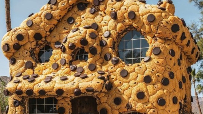 Kurabiyeden yapılmış 🍪 bir eviniz olsun ister miydiniz?