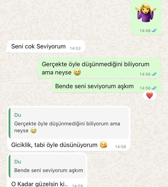 Sizce beni seviyor mu?