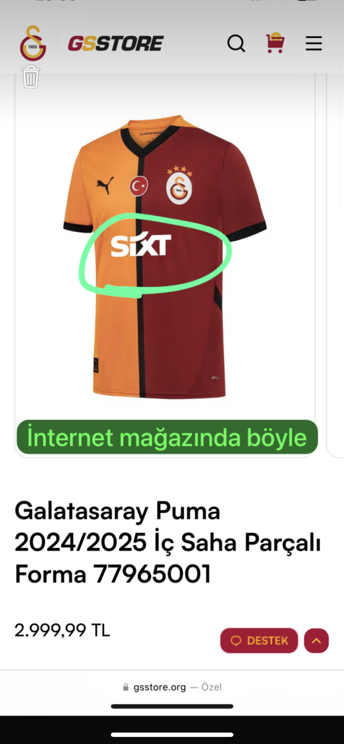 Galatasaray 2024-25 forması?