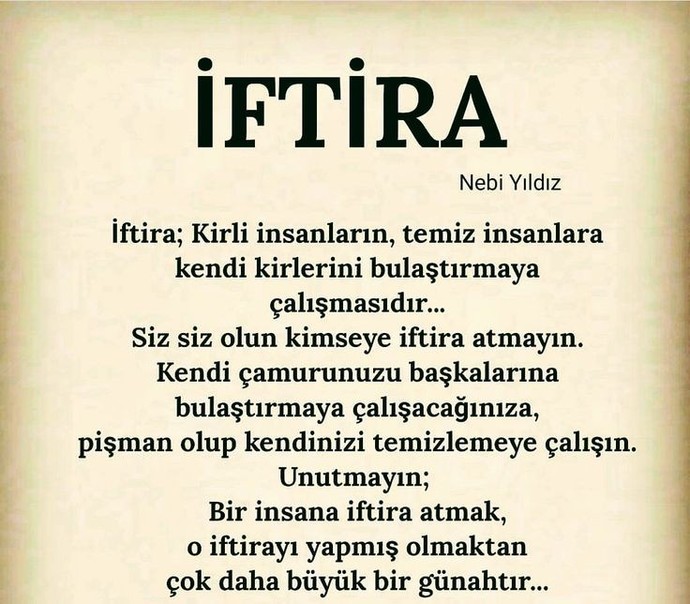 Siz siz olun kimsenin günahına girmeyin!