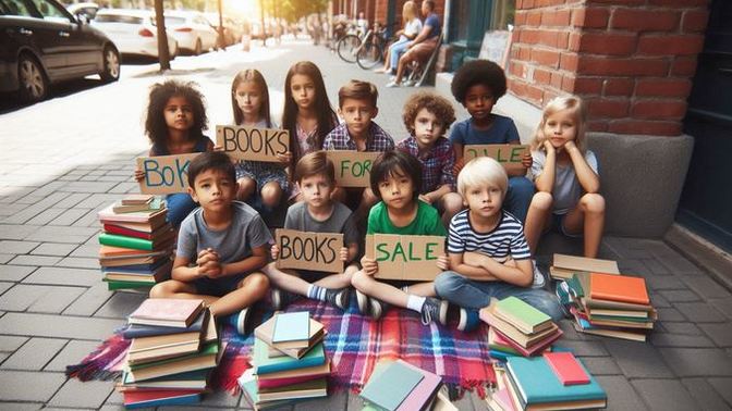Caddede para kazanmak için kitap satan çocuklar görseniz ne düşünürsünüz?