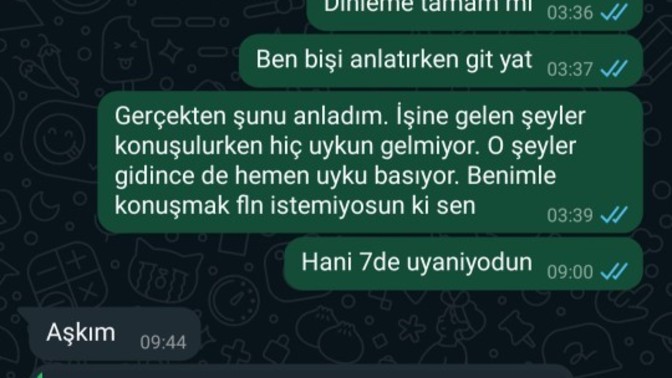 Sevgilimle aramda şu konuşma geçti napmaliyim?