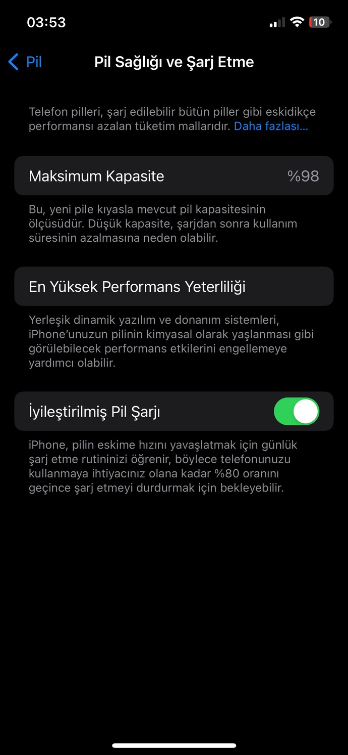 Pil sağlığını kontrol etmek takıntı yaptı ben de?
