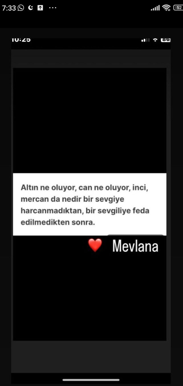 Sevgide de ölçüye dikkat ettiren bir inanca mensubuz sonuçta 😌