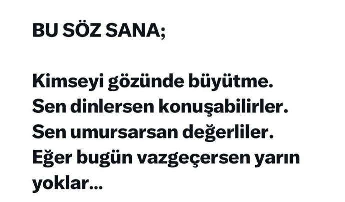 Geceye, KS ye bir söz bırakabilir misin?