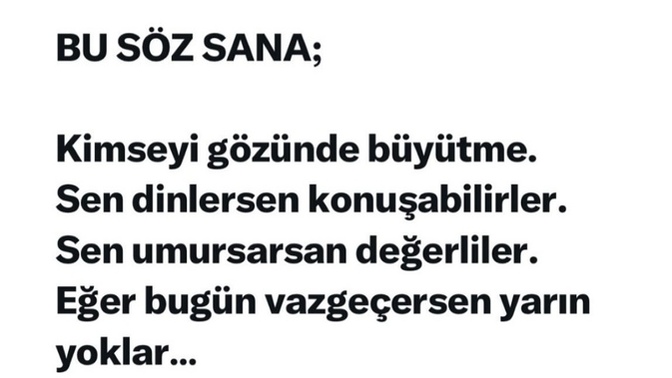Geceye, KS' ye bir söz bırakabilir misin?