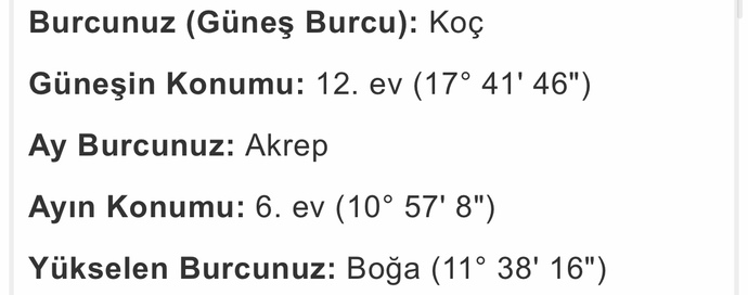 Burçlardan anlayan yardımm?