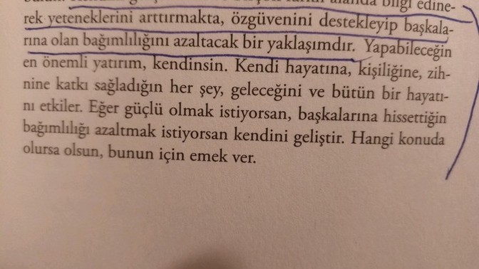 Kendinizi gelistirmek için neler yapıyorsunuz?