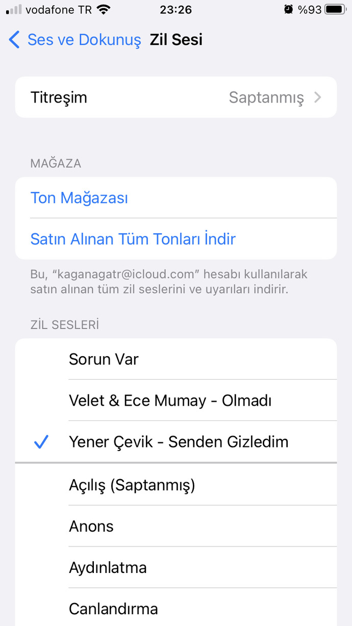 bende bu 3 ü var yeni olarak diğerleri iPhone 8 orjinal zil sesi