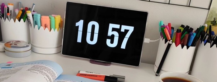Tablette bu saat ekranını nasıl yapıyoruz?