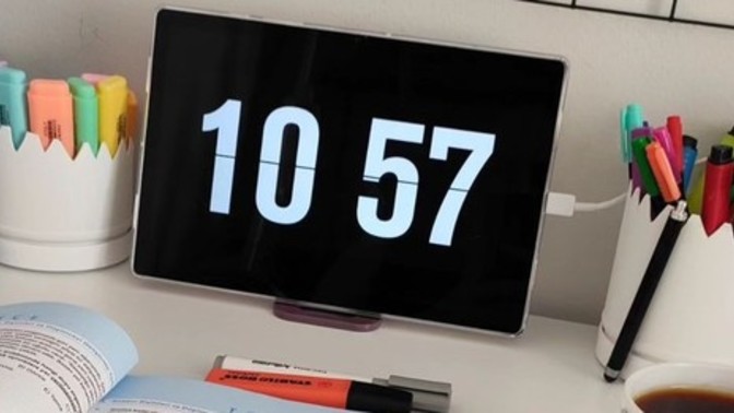 Tablette bu saat ekranını nasıl yapıyoruz?