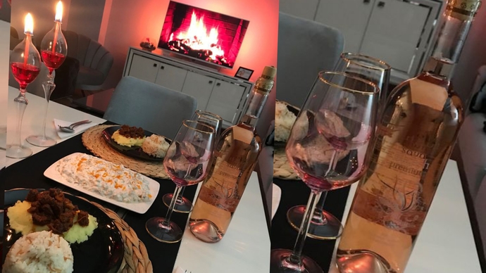 Romantik akşam yemeği