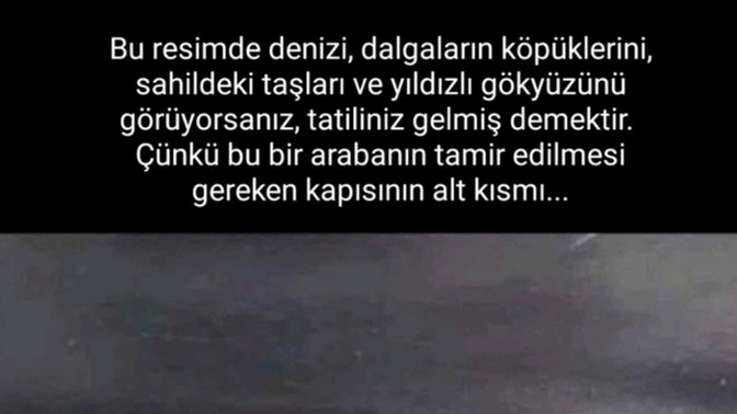 Bu fotoğrafta gördüğün nedir?