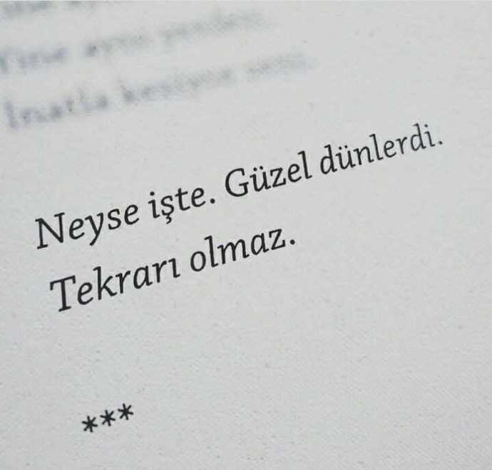 Tekrarı gelmeyecek o güzel günlerin nedir?
