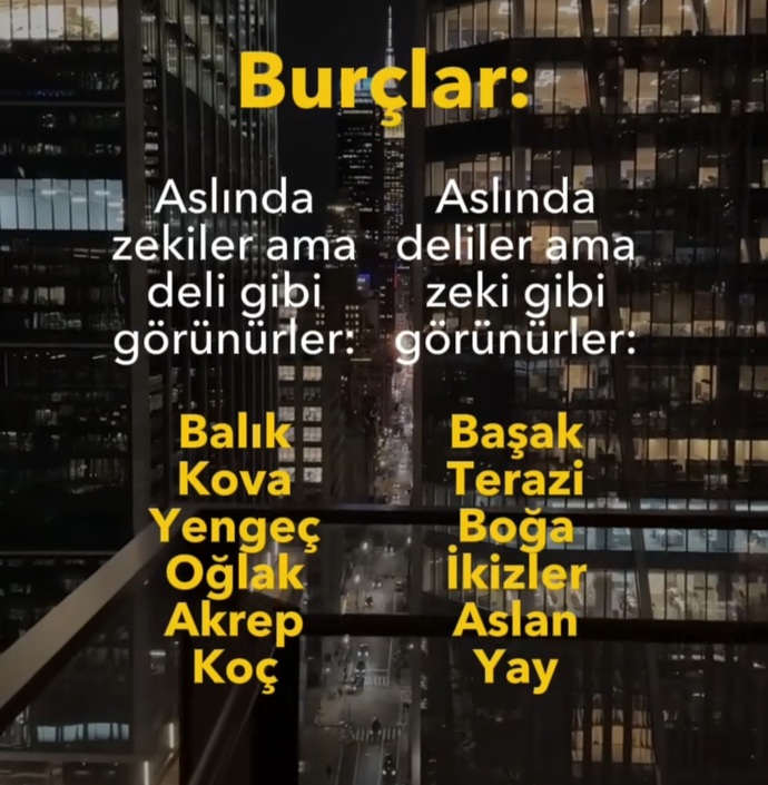 Deli gibi görünen zekilerden misin yoksa zeki gibi görünen delilerden mi?