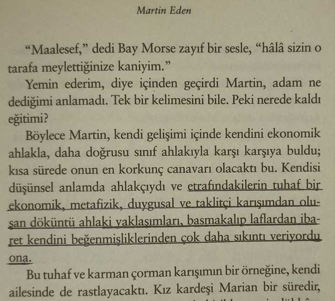 Geceye sevdiğiniz kitaptan bir alıntı bırakır mısınız?