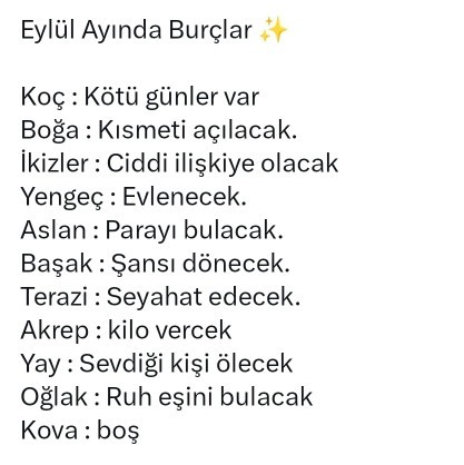 Burcunuza göre eylül ayında sizi neler bekliyor?