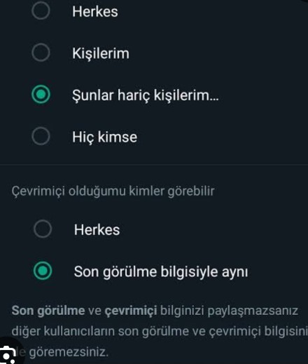 Whatsapp son görülme kapalı olan kişileri samimi buluyor musunuz?