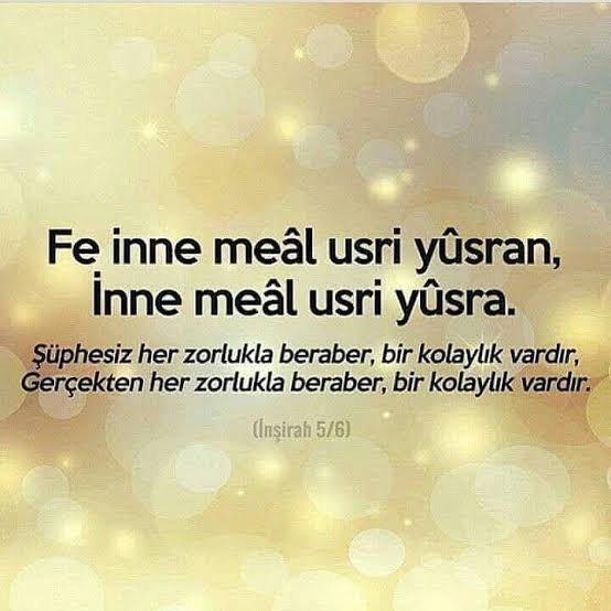 Her zorluktan sonra bir kolaylık var mıdır gerçekten?