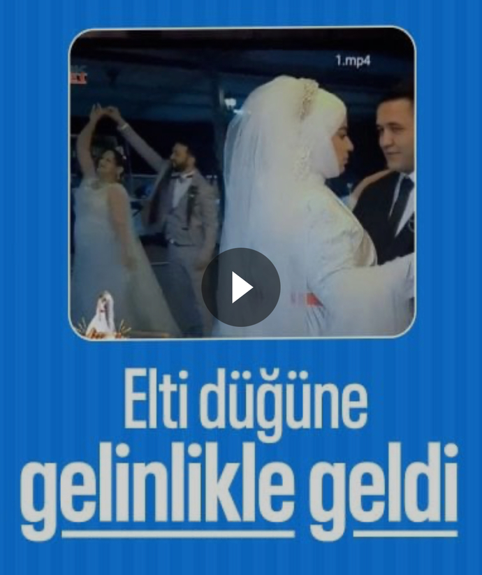 Eltiniz düğününüzde gelinlik giyerse?