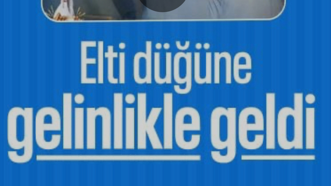 Eltiniz düğününüzde gelinlik giyerse?