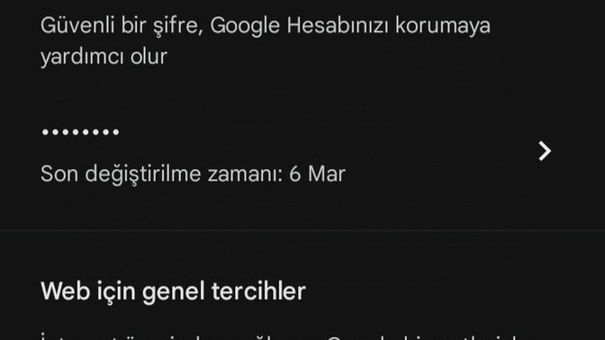 Gmail hesabima koydugum sifreyi nasil gorebilirim?