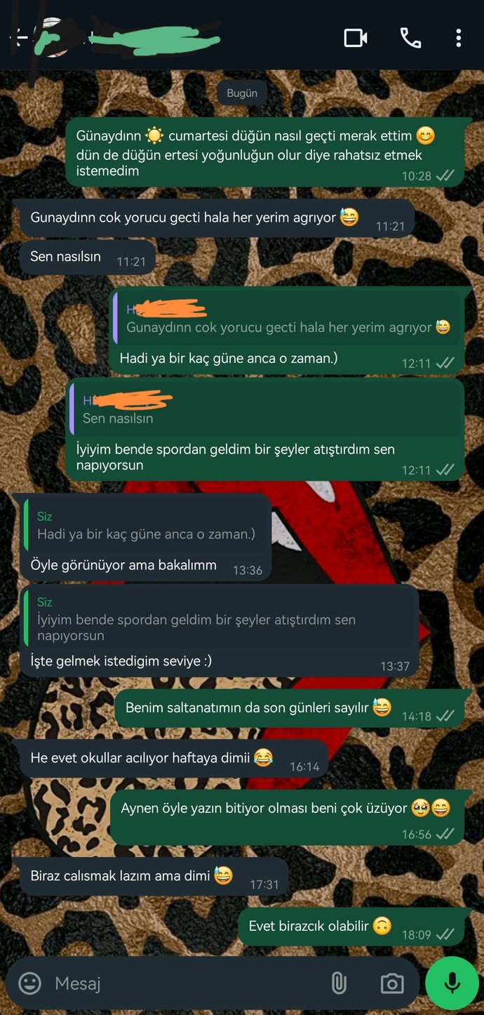 Arkadaşlar sizce bu konuşmada sıkıntılı bir durum var mı? sanki flört edemiyoruz gibi geliyor bu konuşma böyle biter gibi sizce?