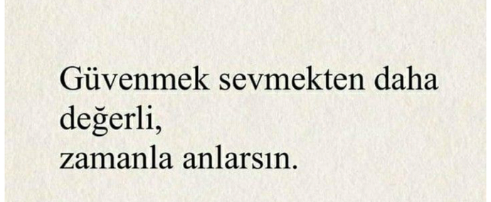Don’t say I love you, say I trust you