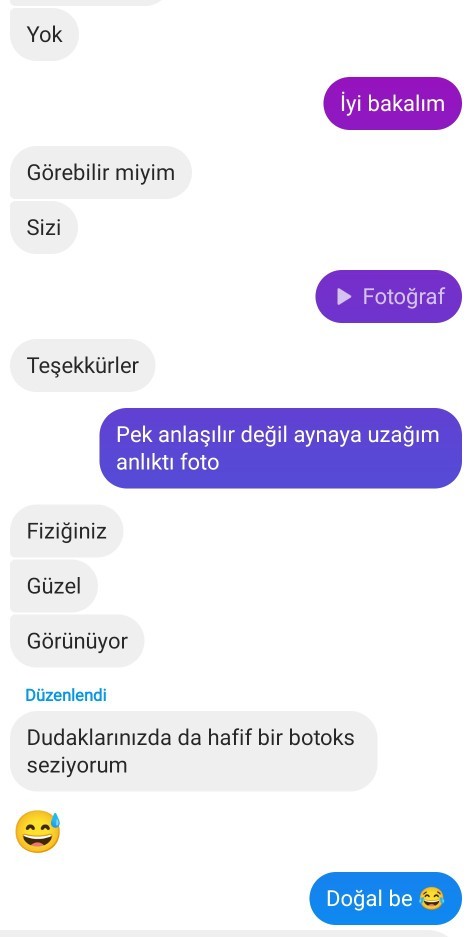 Instagram reklamlarda karşıma çıkar masöre fiyat sordum. Sonuç 👇🏻?