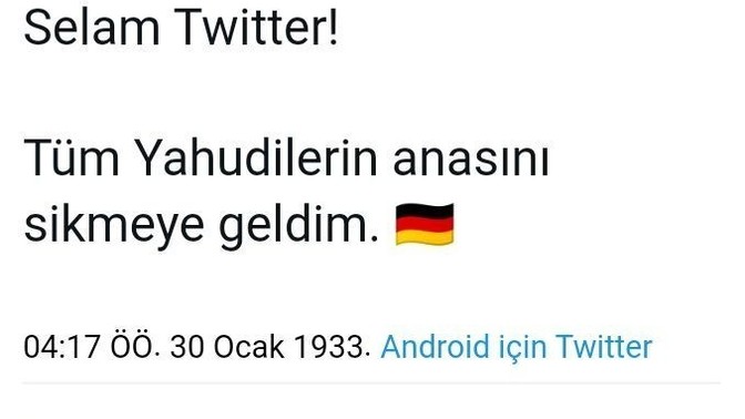 Adolf Hitler Twitter'da hesap açtı. Duydunuz mu?
