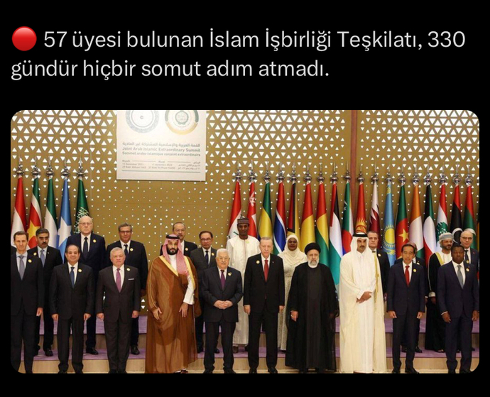 İslam ülkelerinin Filistin için kelimenin tam anlamıyla hiçbir şey yapmaması hakkında ne düşünüyorsunuz?