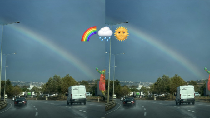 Samsun'da gökkuşağı görüntülendi. En son ne zaman gökkuşağı gördünüz?
