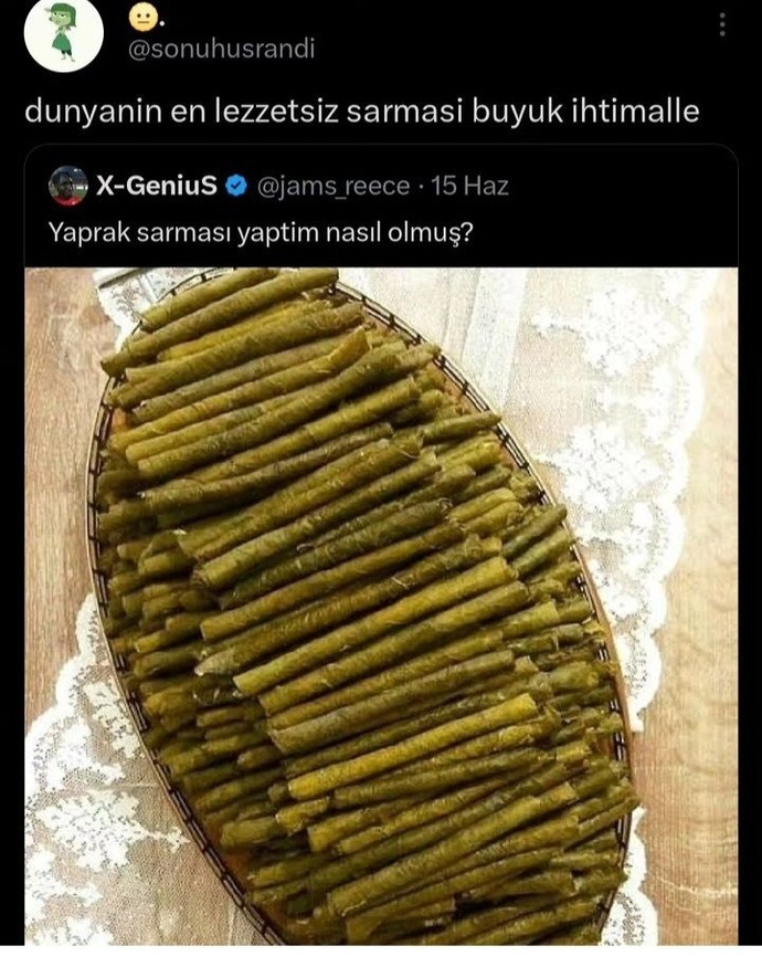 Sizce sarma nasil olmalı?