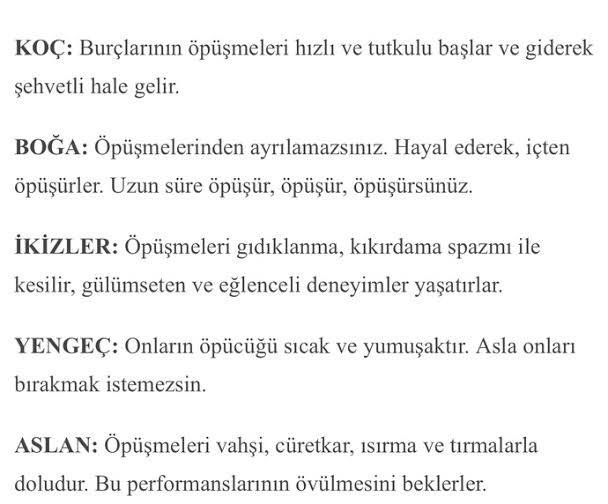 Burcunuza göre nasıl öpüşüyorsunuz?