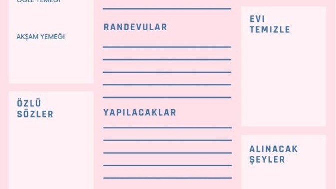 Günlük yapılacak şeyleri not edeceğim bir uygulama öneriniz var mı?