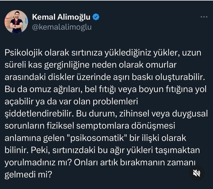 Peki sırtınızdaki bu ağır yükleri taşımaktan yorulmadınız mı? Onları artık bırakmanın zamanı gelmedi mi?