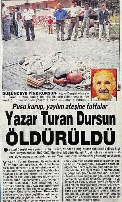 Bugün ateist entelektüel Turan Dursun suikastının 30. yıl dönümü. Suikast yaşandığında hayatta mıydınız?