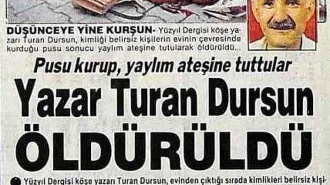 Bugün ateist entelektüel Turan Dursun suikastının 30. yıl dönümü. Suikast yaşandığında hayatta mıydınız?
