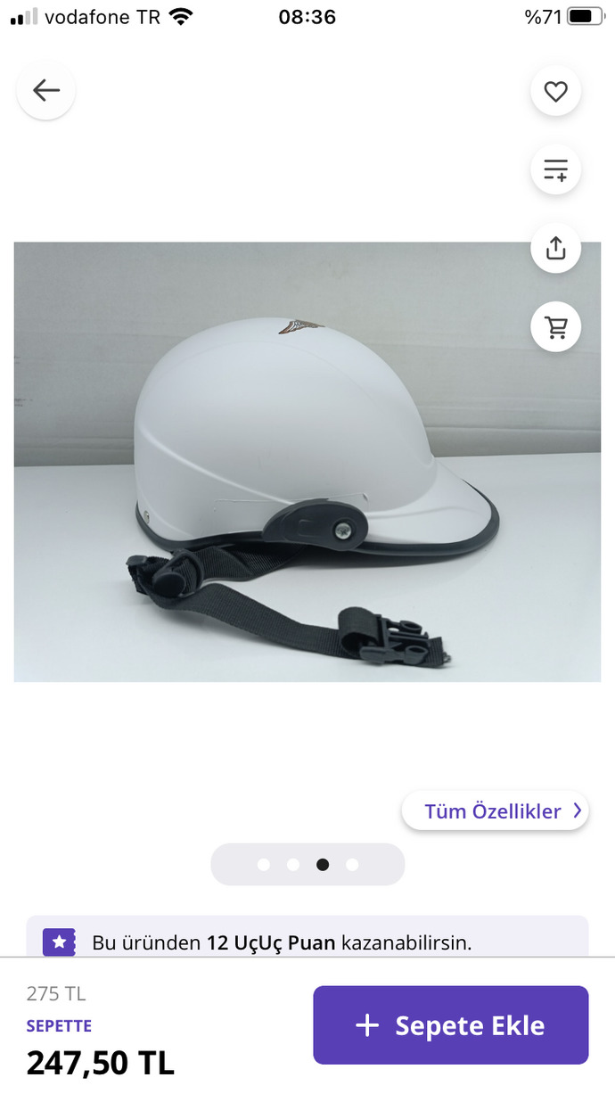 Yeni sipariş vereceğim kask ⛑️ nasıl?