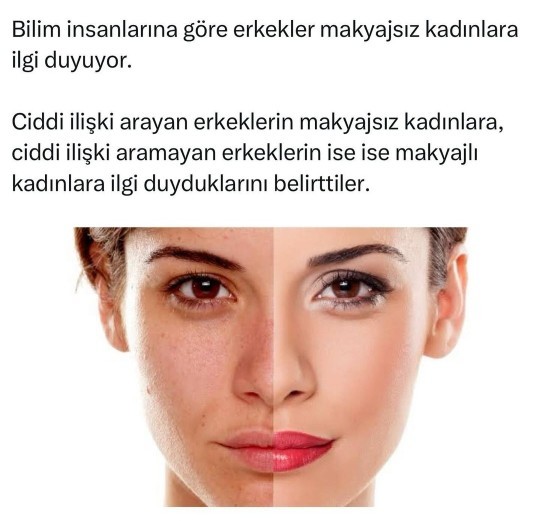 Araştırmalara göre erkekler makyajsız kadınlara daha çok ilgi duyuyormuş, doğru mu?