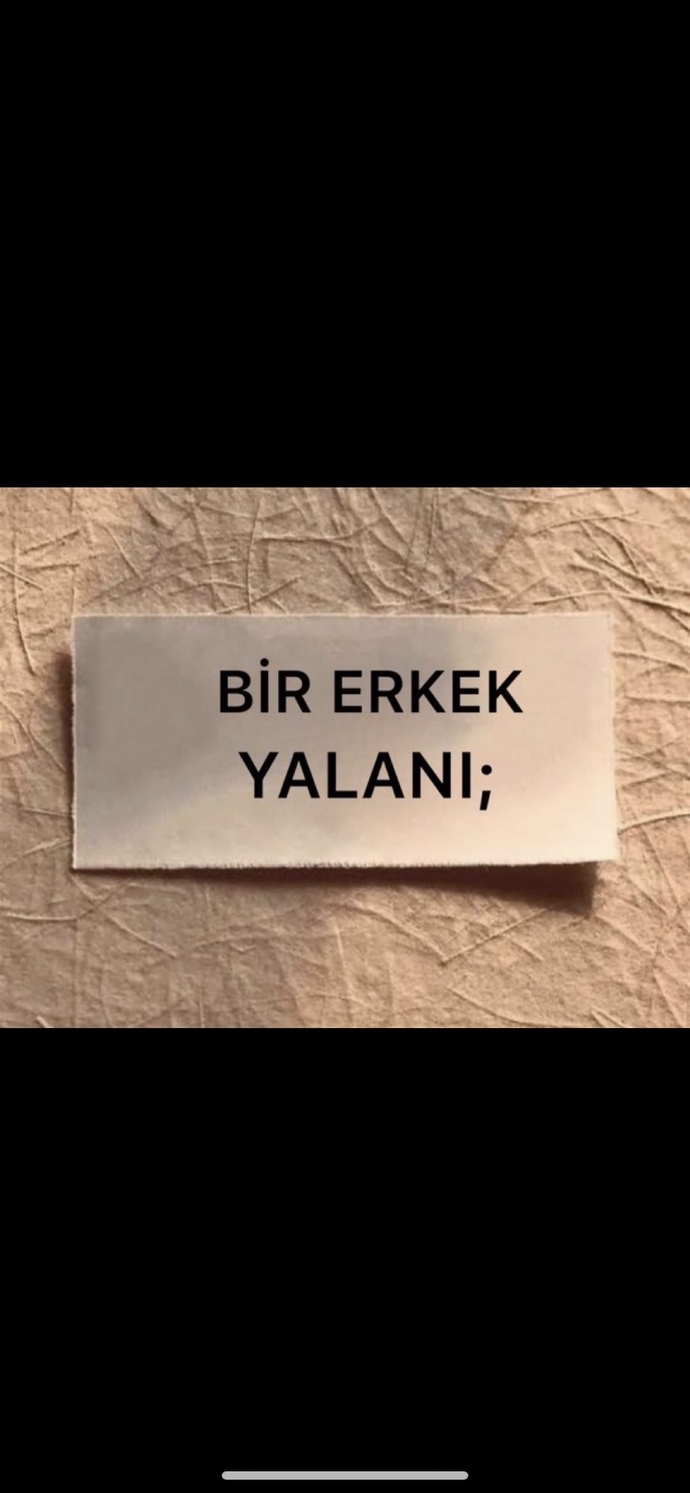 Bir erkek yalanı?