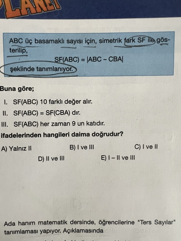 Moraller bozuk en iyisi matematik sorusu sorim?