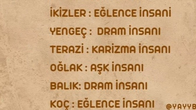 Burçlar ne insanı?