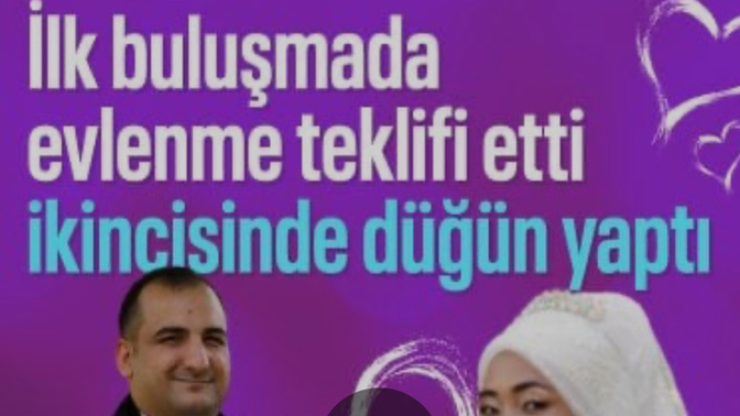 İlk buluşmada evlenme teklifi?